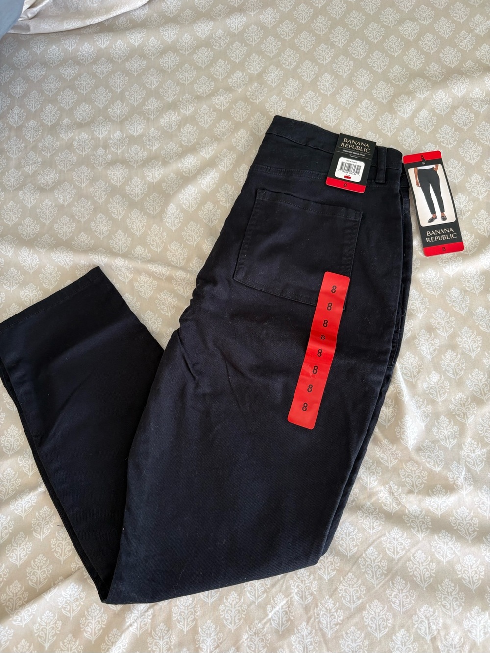Banana Republic Black Cotton Blend Pants